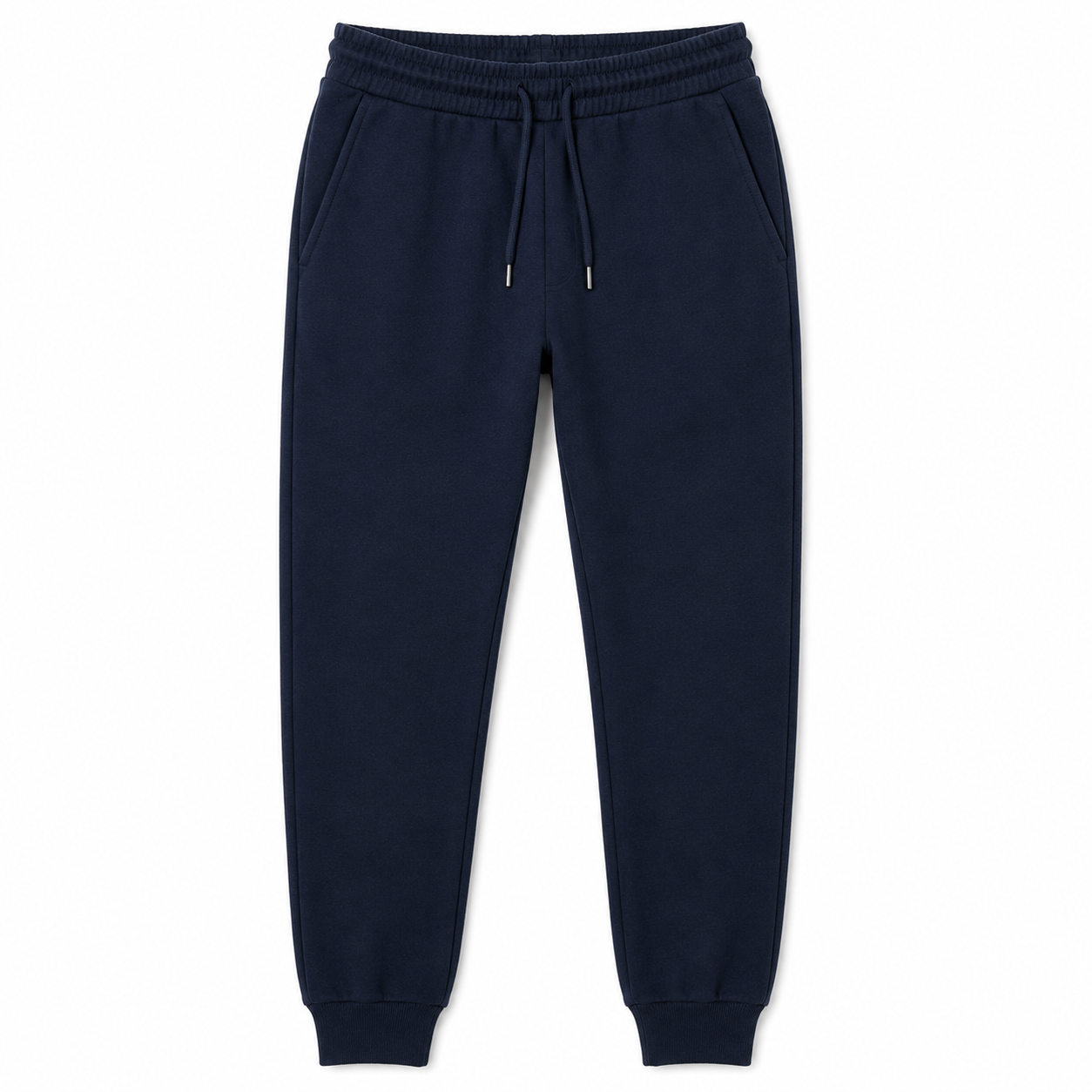 Premium Fleece Jogger Trousers – Navy Blue | soulvaier