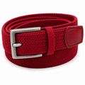 Braided Fabric Belt – Crimson Red | soulvaier