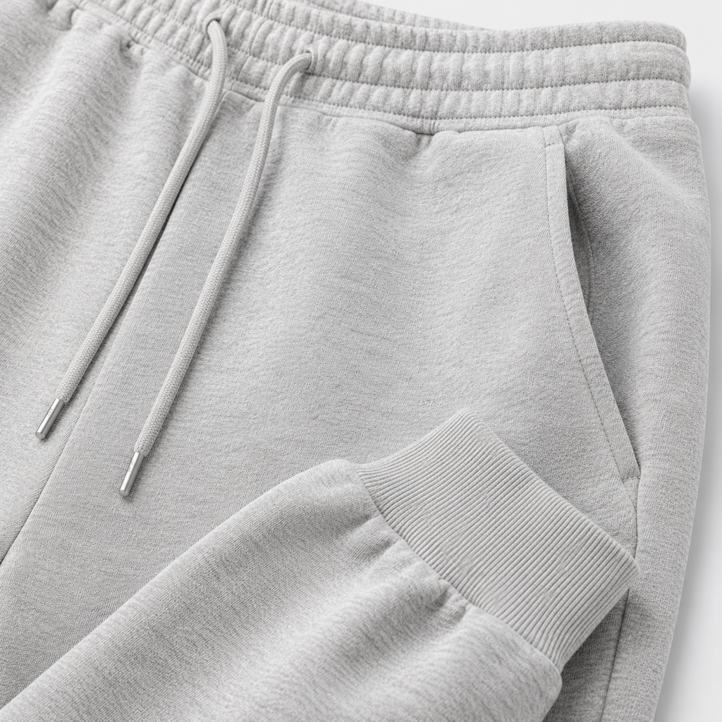 Premium Fleece Jogger Trousers – Light Grey | soulvaier