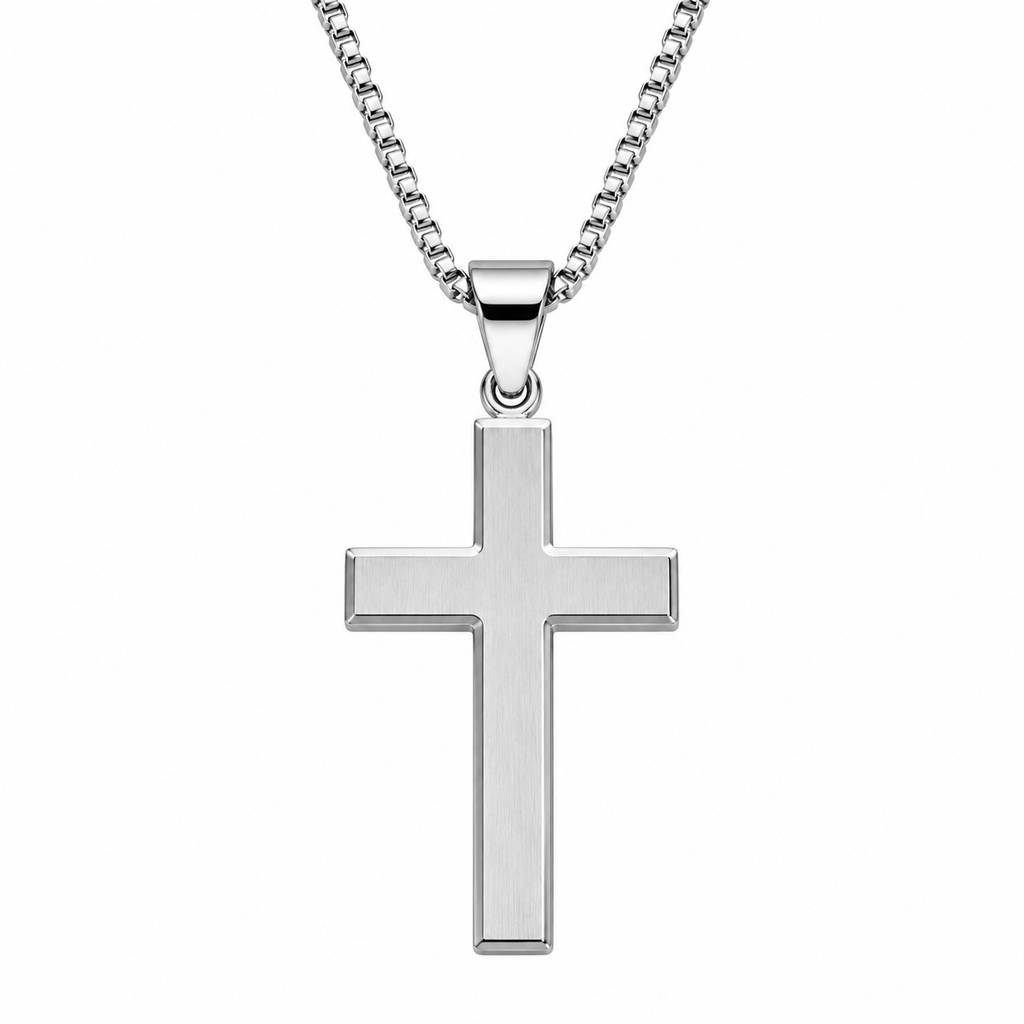 Stainless Steel Cross Pendant Necklace | soulvaier