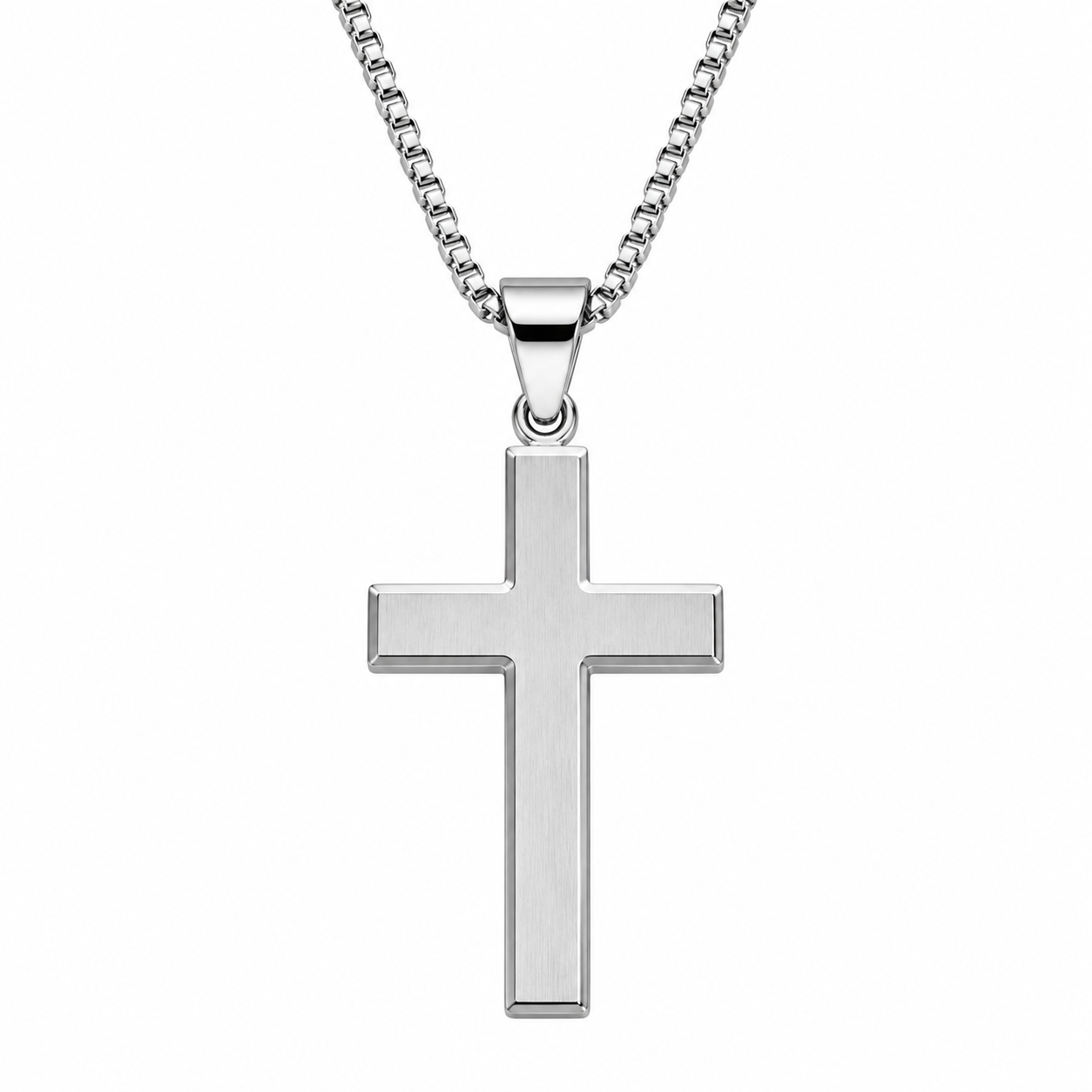 Stainless Steel Cross Pendant Necklace | soulvaier