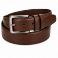 Genuine Leather Dress Belt – Chestnut Brown | soulvaier