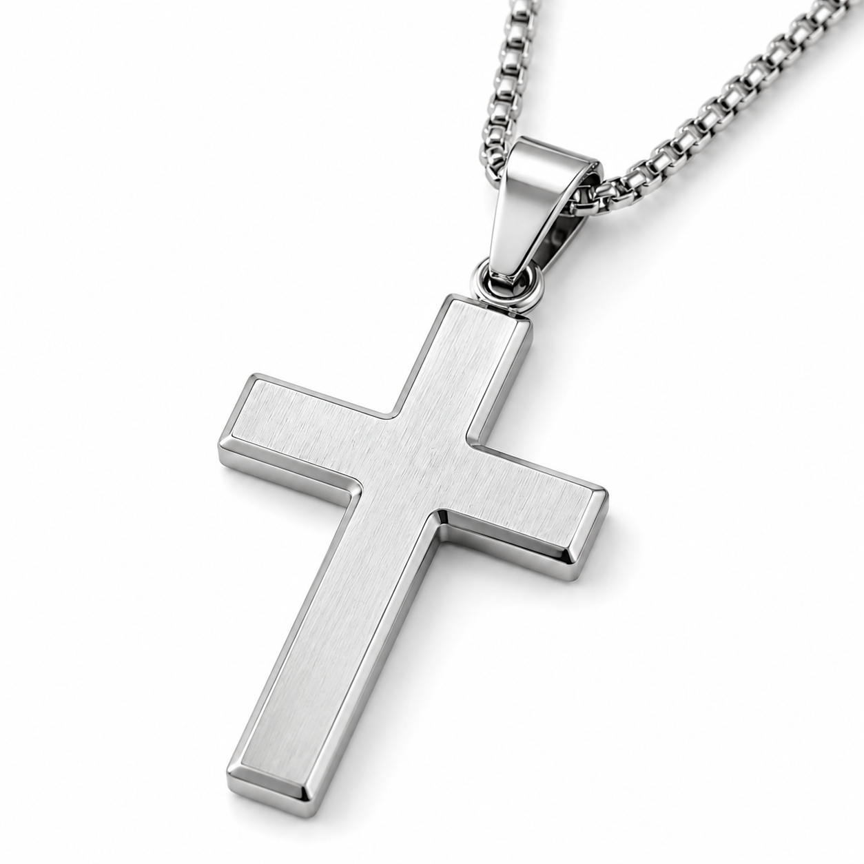 Stainless Steel Cross Pendant Necklace | soulvaier